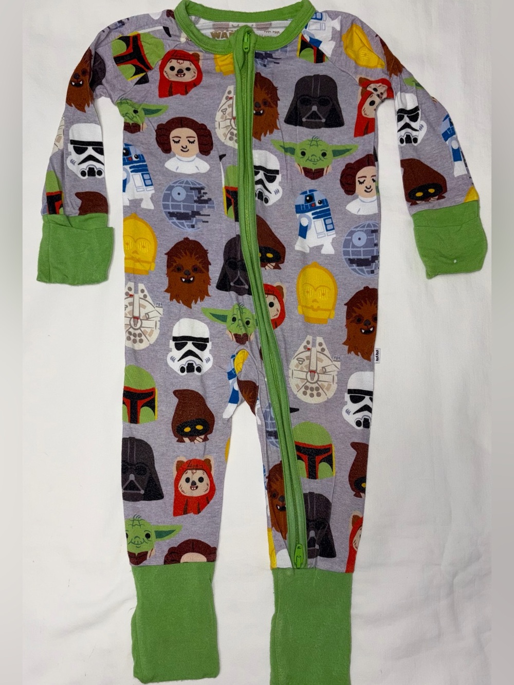 Little Sleepies Star Wars romper sz 3-6 months EUC Smoke free home
